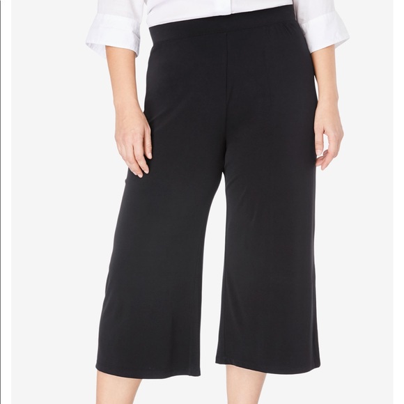 Black stretch culottes Clearance